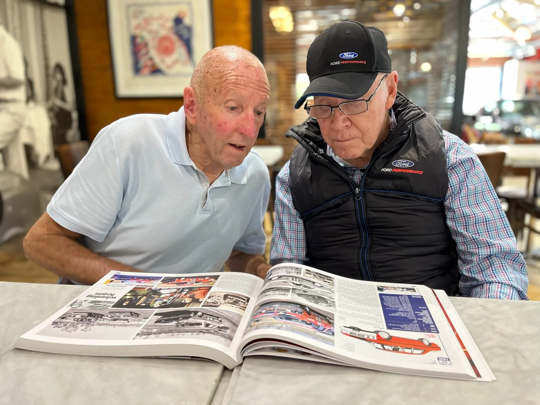 Fred Gibson & Allan Moffat reading The GTHO Register